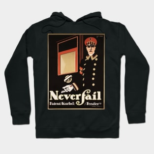 NEVER FAIL Lock Safe Window by Hans Rudi Erdt c1911 Lithograph Art Hoodie